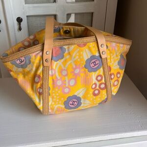 -Vintage Chanel Canvas Floral Bag for Sale w COA🌸